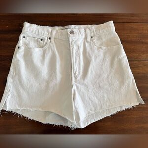 Abercrombie White Denim Women's Shorts